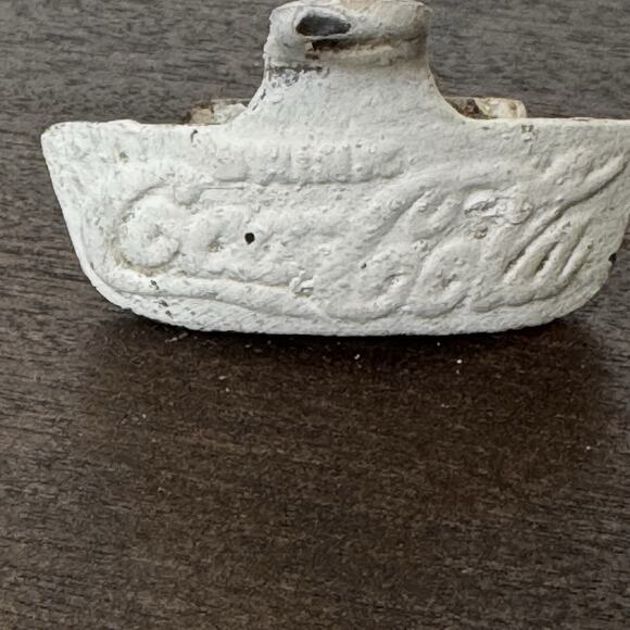 VTG Drink Coca Cola Wall Mount Bottle Opened #21 Made In USA Painted White Retro - Picture 2 of 14